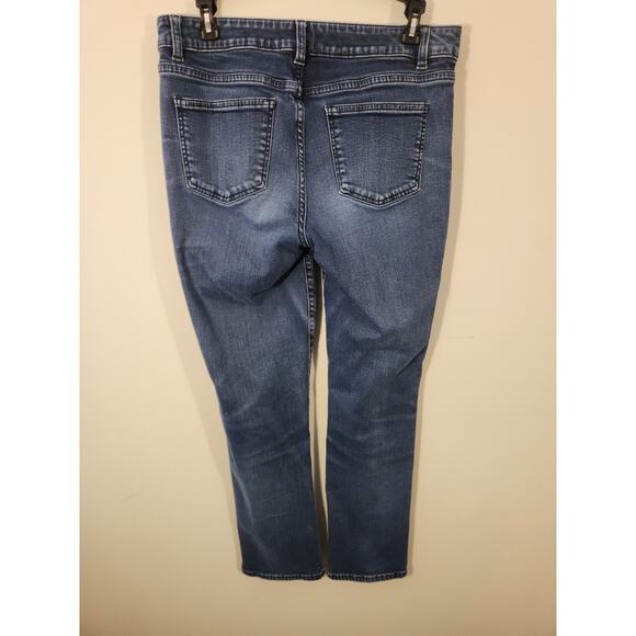 Talbots Jeans Womens 8P 8 Petite Blue Heritage Straight Whiskers - Picture 7 of 10